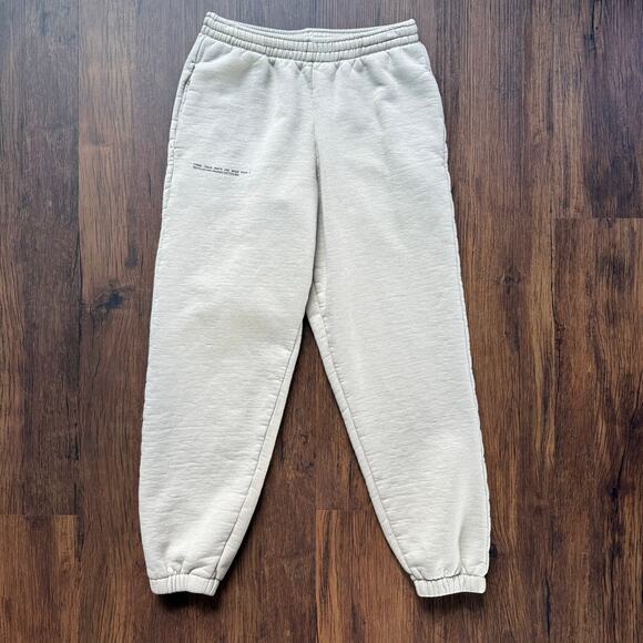 Pangaia XXS Recycled Organic Cotton Track Pants Beige Joggers - Picture 1 of 9
